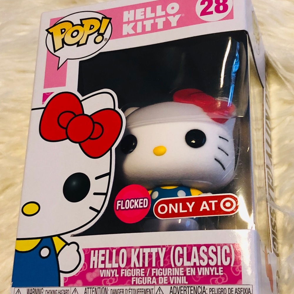 NIB Funko POP LE Hello Kitty FLOCKED Exclusive